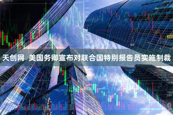 天创网  美国务卿宣布对联合国特别报告员实施制裁