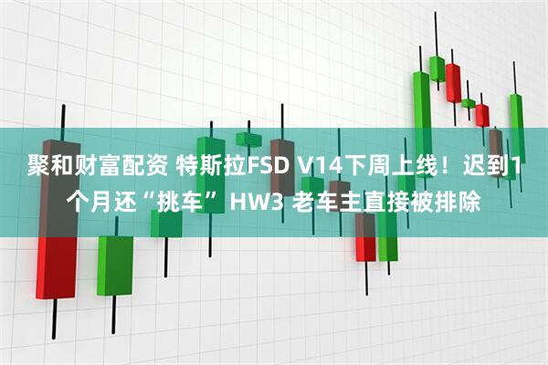 聚和财富配资 特斯拉FSD V14下周上线！迟到1个月还“挑车” HW3 老车主直接被排除